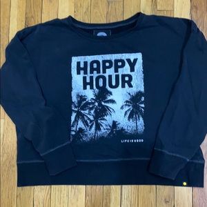 Life is Good supersoft fleece pullover sweatshirt